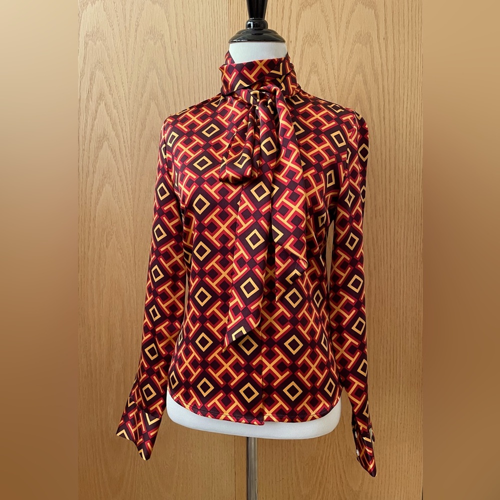 Tory Burch Bow Silk Blouse; a style which the brand revisits every season.